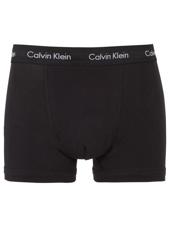 Calvin Klein Core 3 Pack Trunks - Blue/Navy/Black | very.co.uk