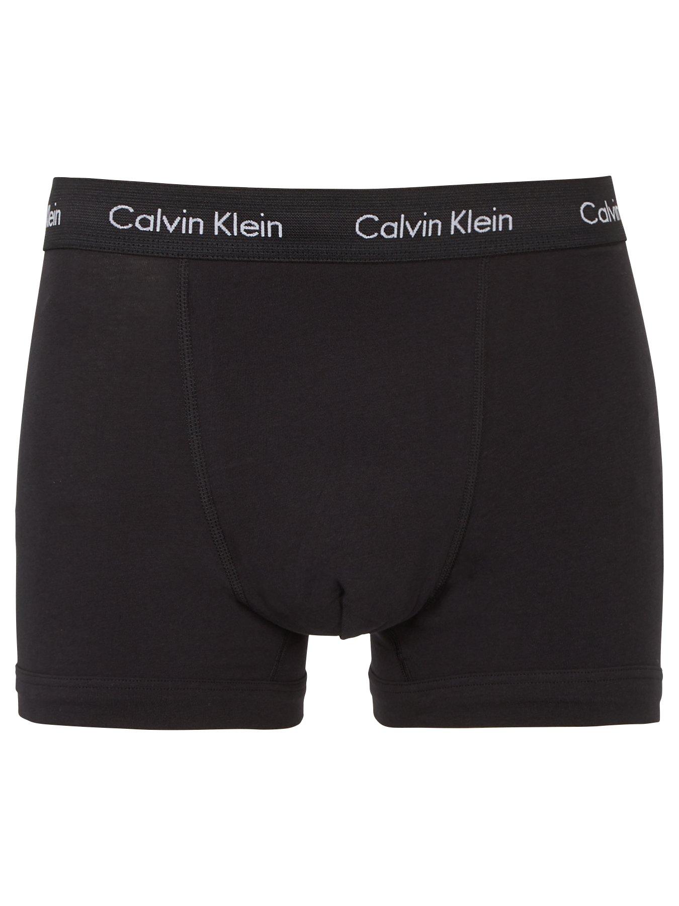 Calvin Klein Core 3 Pack Trunks - Blue/Navy/Black | Very.co.uk