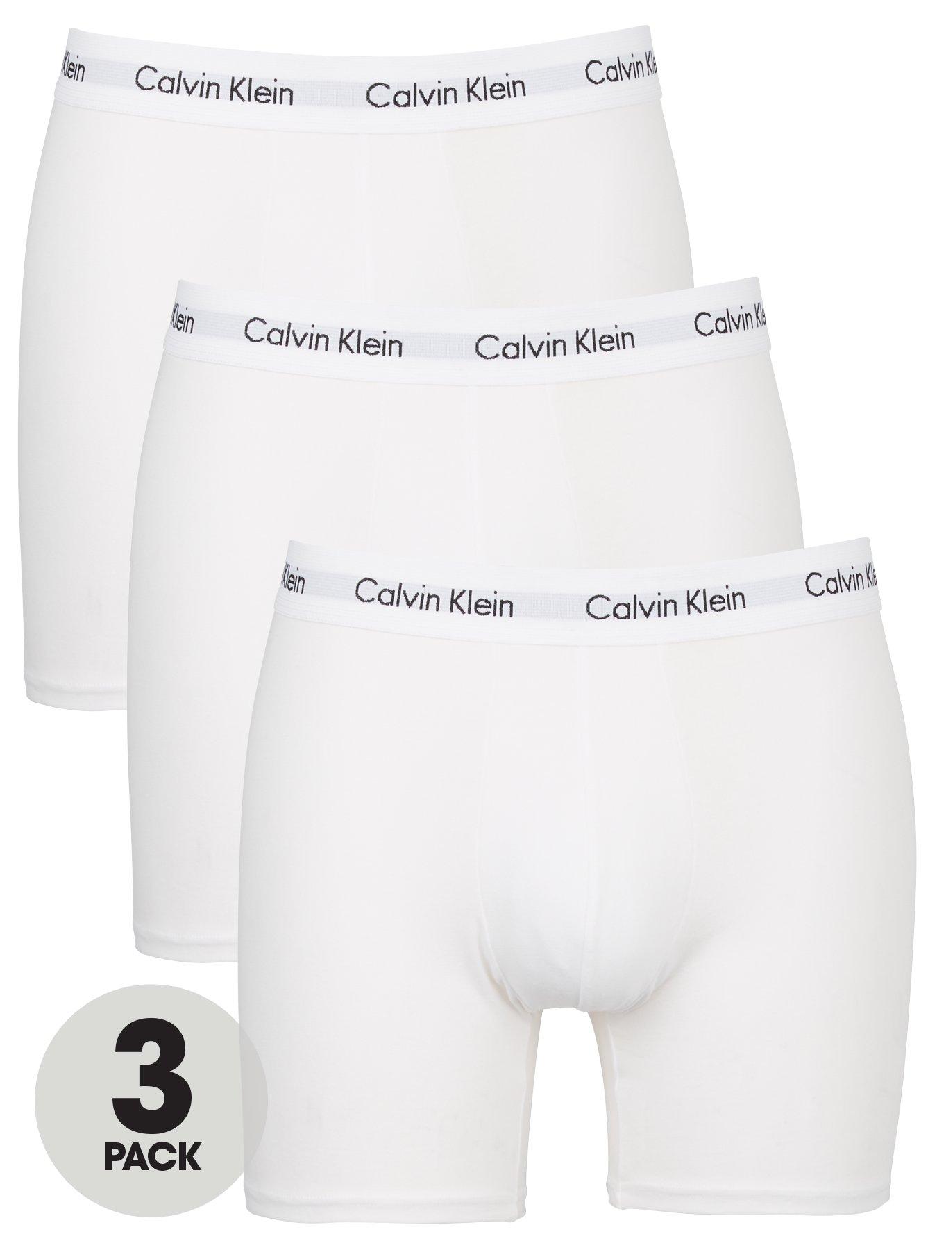 ck boxers white