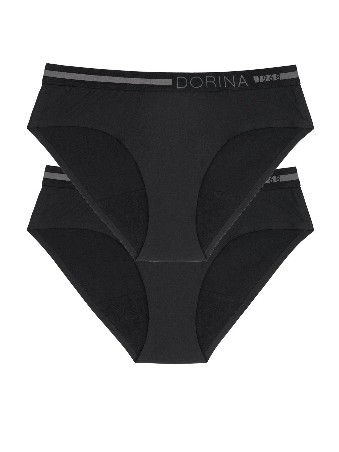Image 2 of 4 of DORINA Moon 2 Pack Hipster Daytime Period Pants - Black