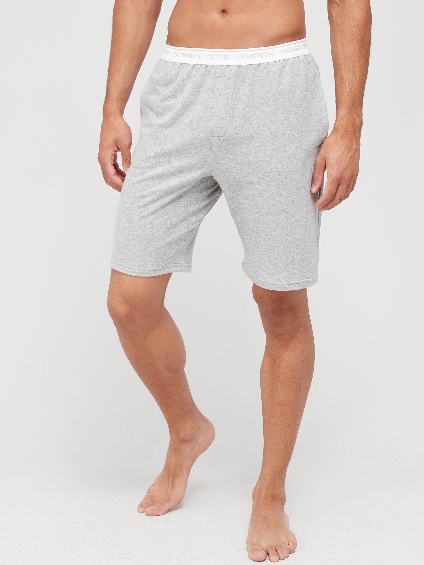 calvin klein mens white shorts