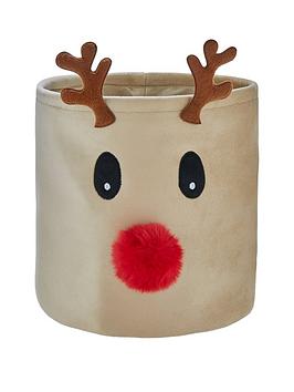 christmas-reindeer-storage-basket