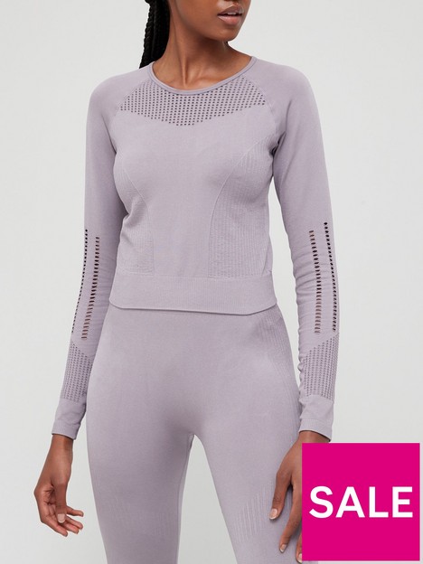 only-play-long-sleeve-top-light-grey