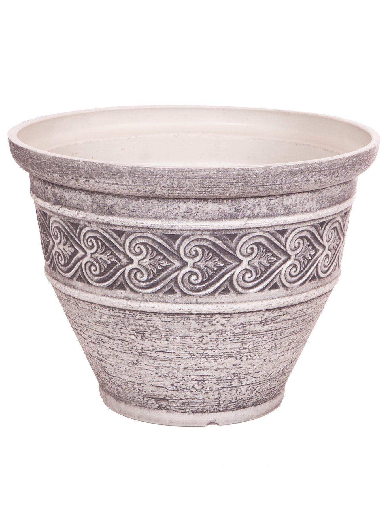 You Garden Heart Washed Granite Planter - 40cm