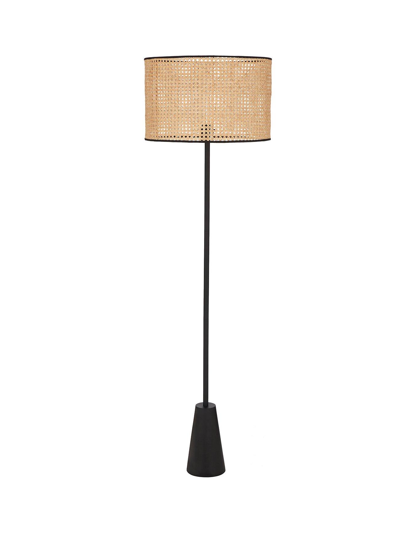 Image 2 of 5 of Very Home Natural Cane Floor Lamp