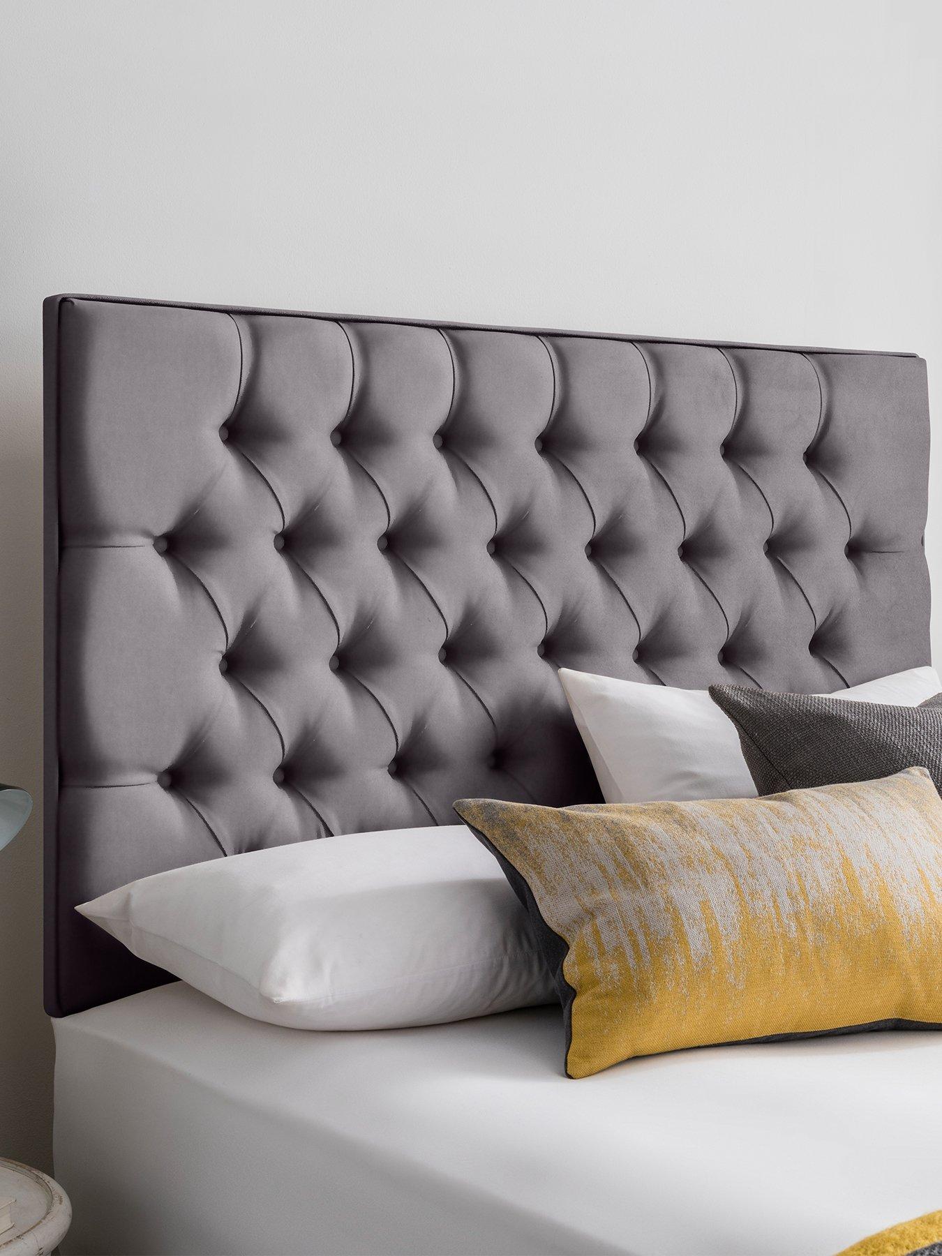 Velvet padded clearance headboard