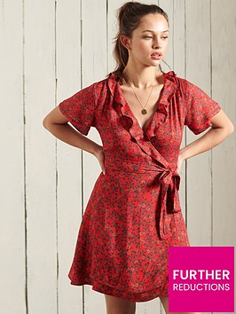 superdry-summer-wrap-dress-red