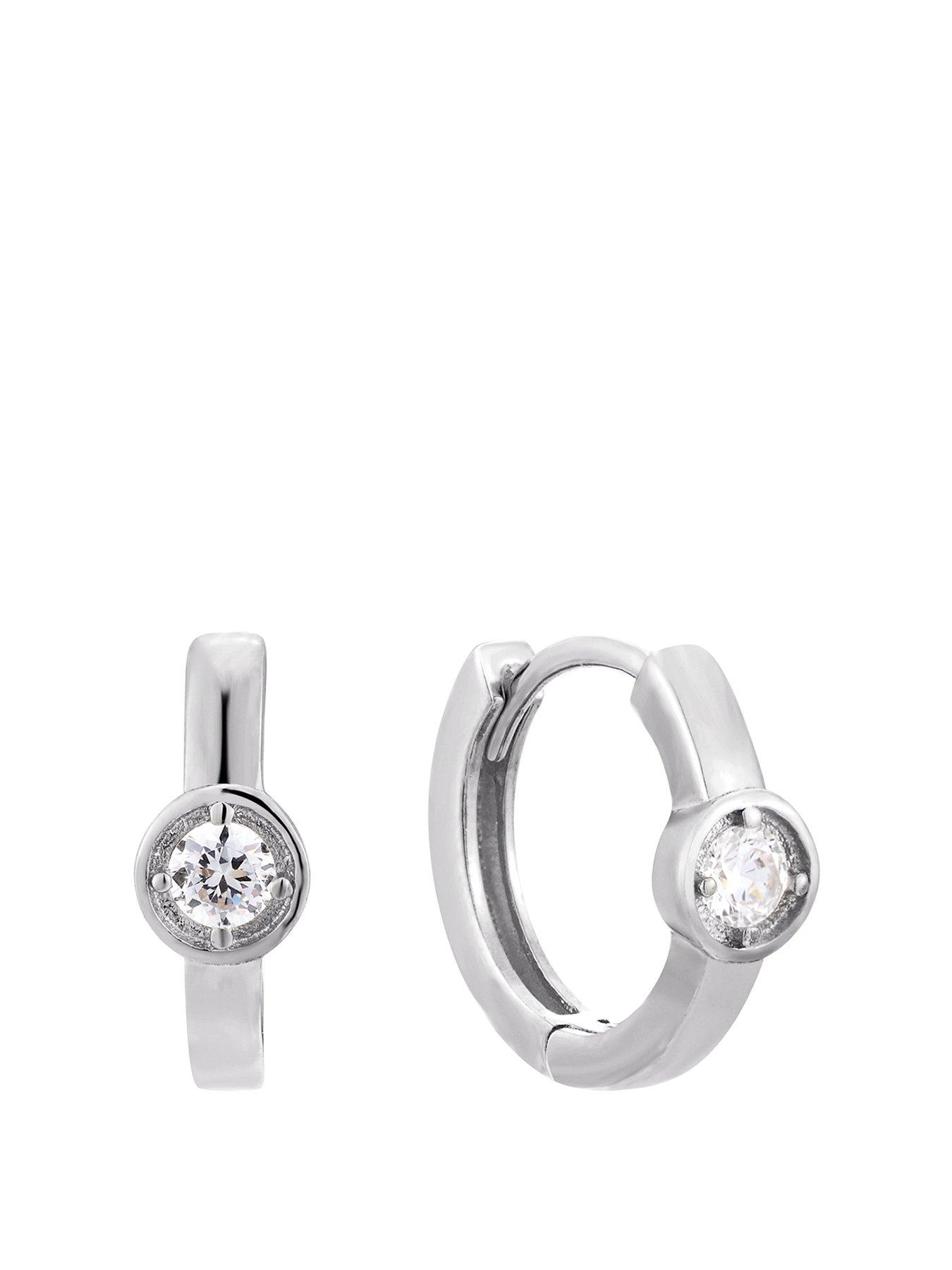 Round Solitaire Cubic Zirconia AAA CZ S-Style Wave Kpop