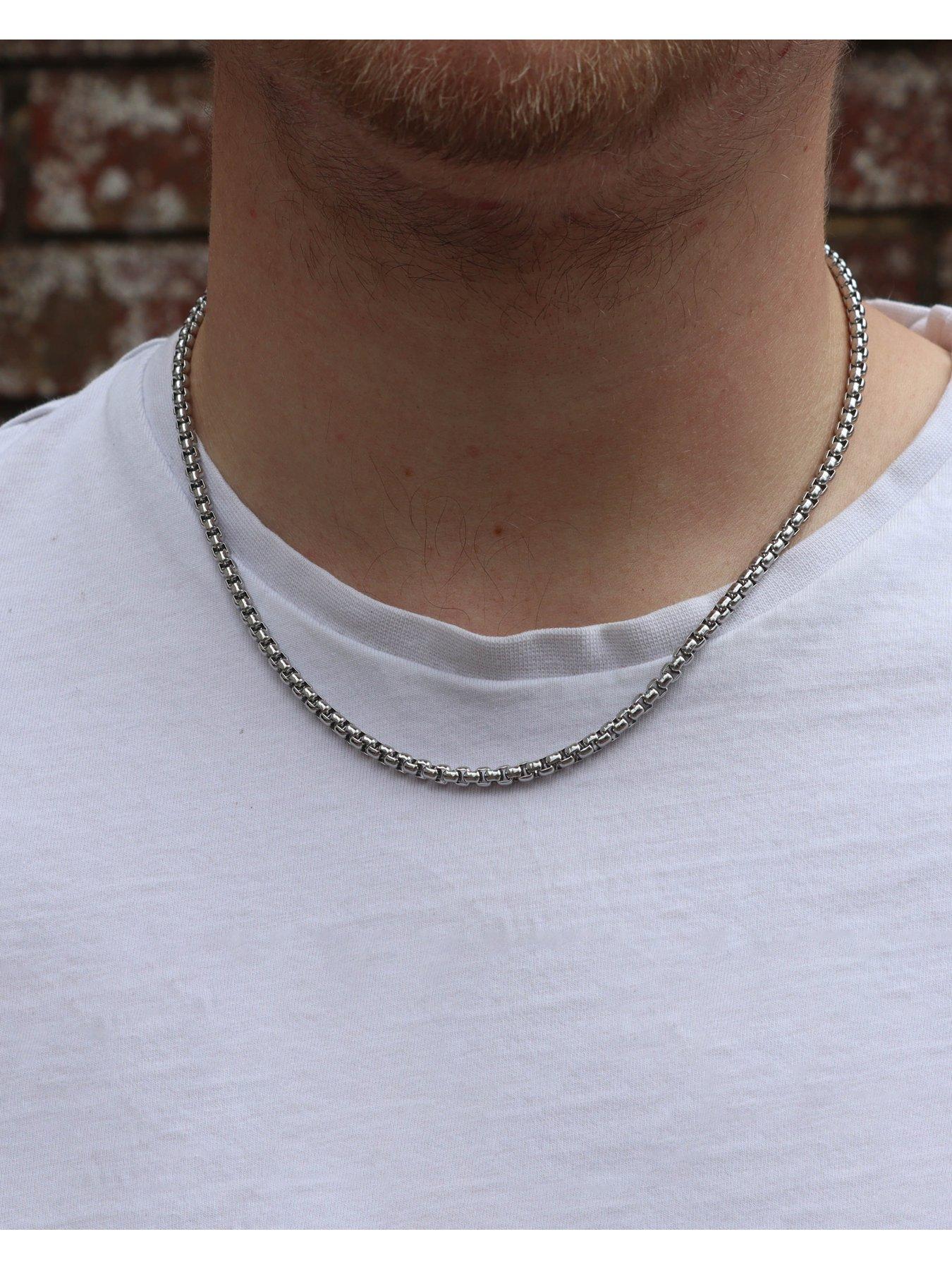 Silver franco chain on sale 4mm