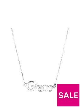 the-love-silver-collection-childrens-sterling-silver-star-personalised-adjustable-name-necklace