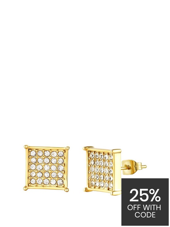 front image of mens-cubic-zirconia-bling-studs