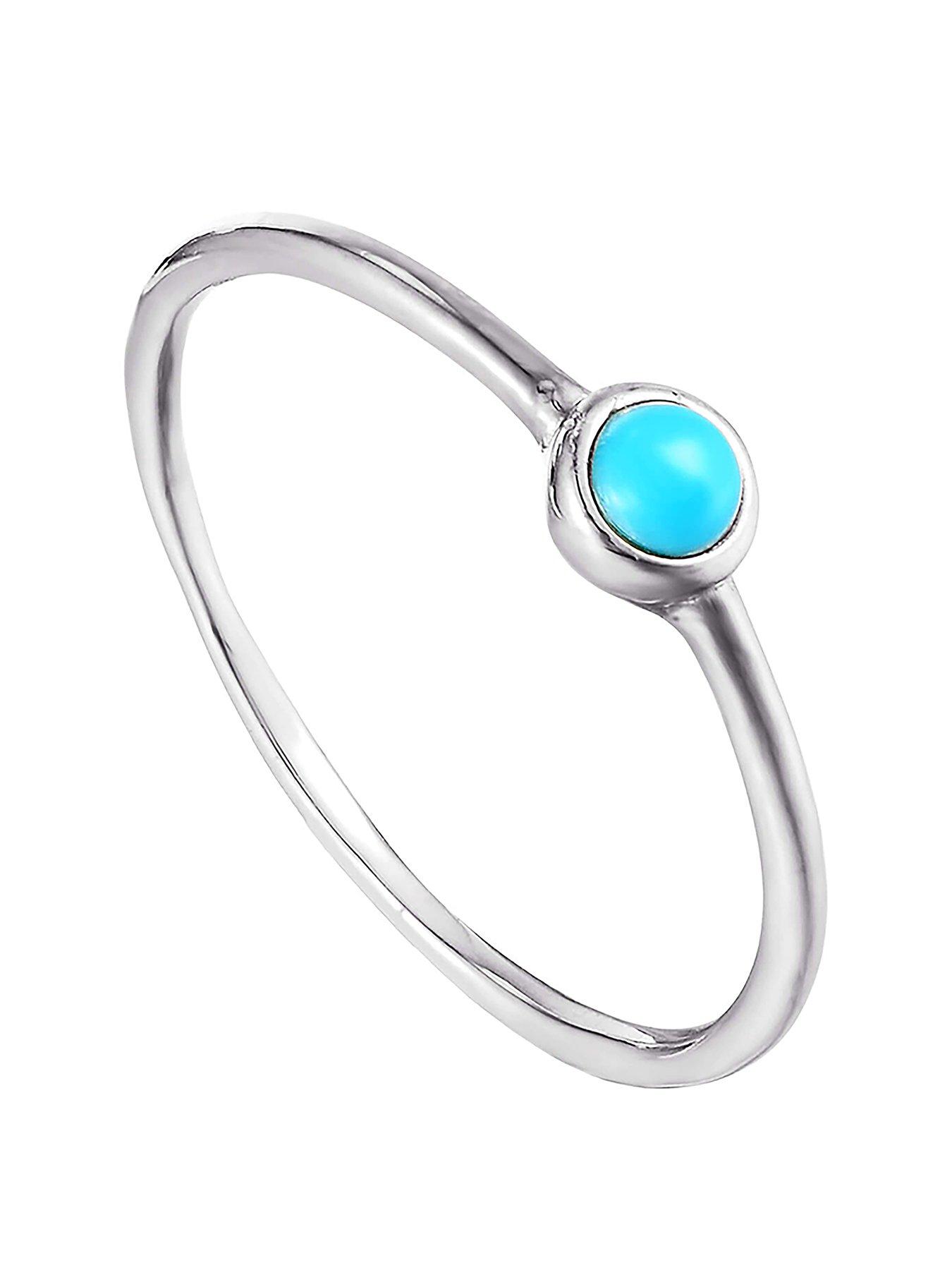 undefined Sterling Silver Turquoise Bezel Ring