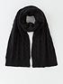 v-by-very-cable-knit-scarf-blackfront