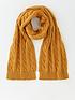 v-by-very-cable-knit-scarf-mustardfront