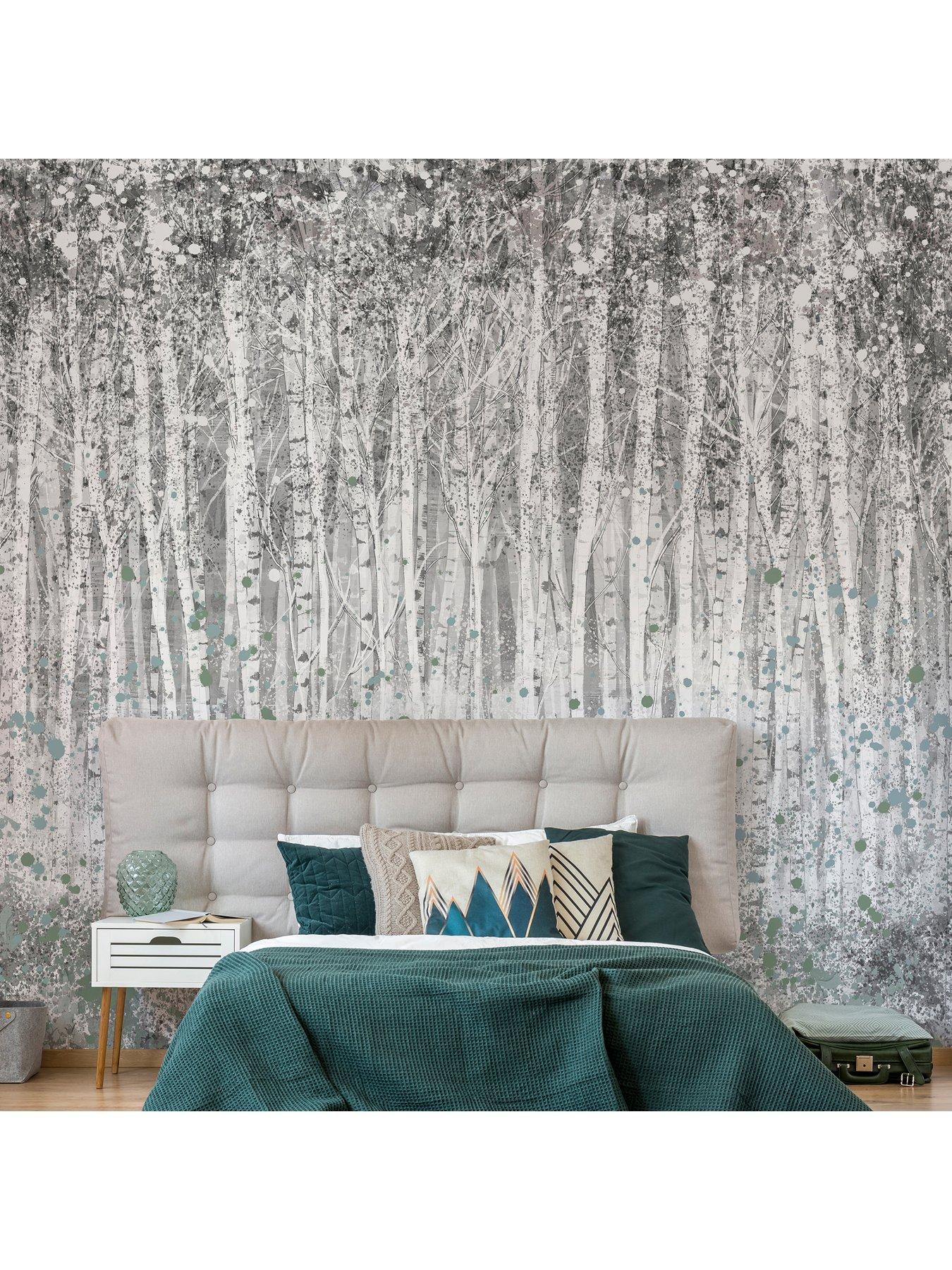Product photograph of Art For The Home Painterly Woods Shadow Wall Mural from very.co.uk
