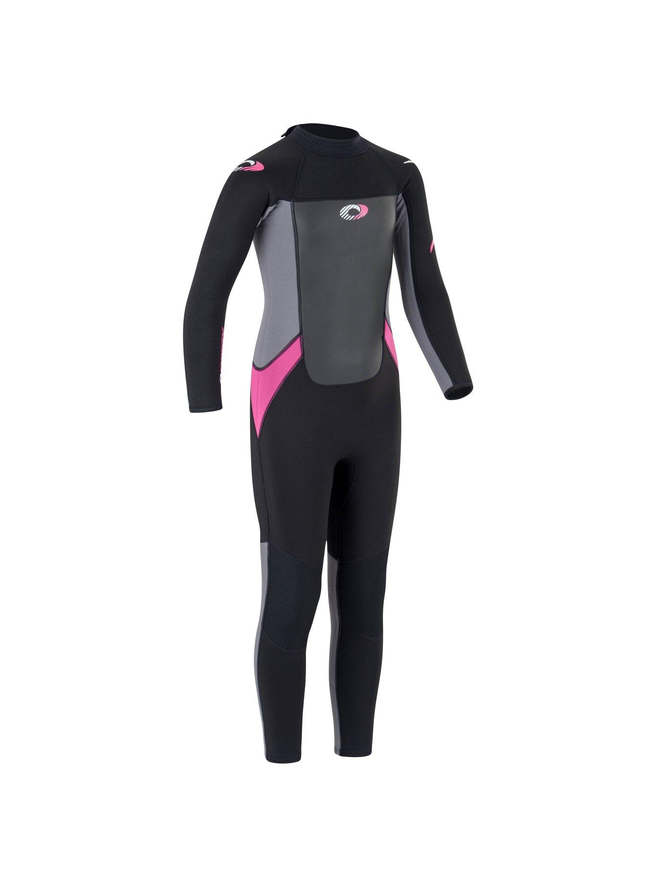 Image 5 of 6 of Osprey Origin Girls Long Wetsuit (Black/Pink)