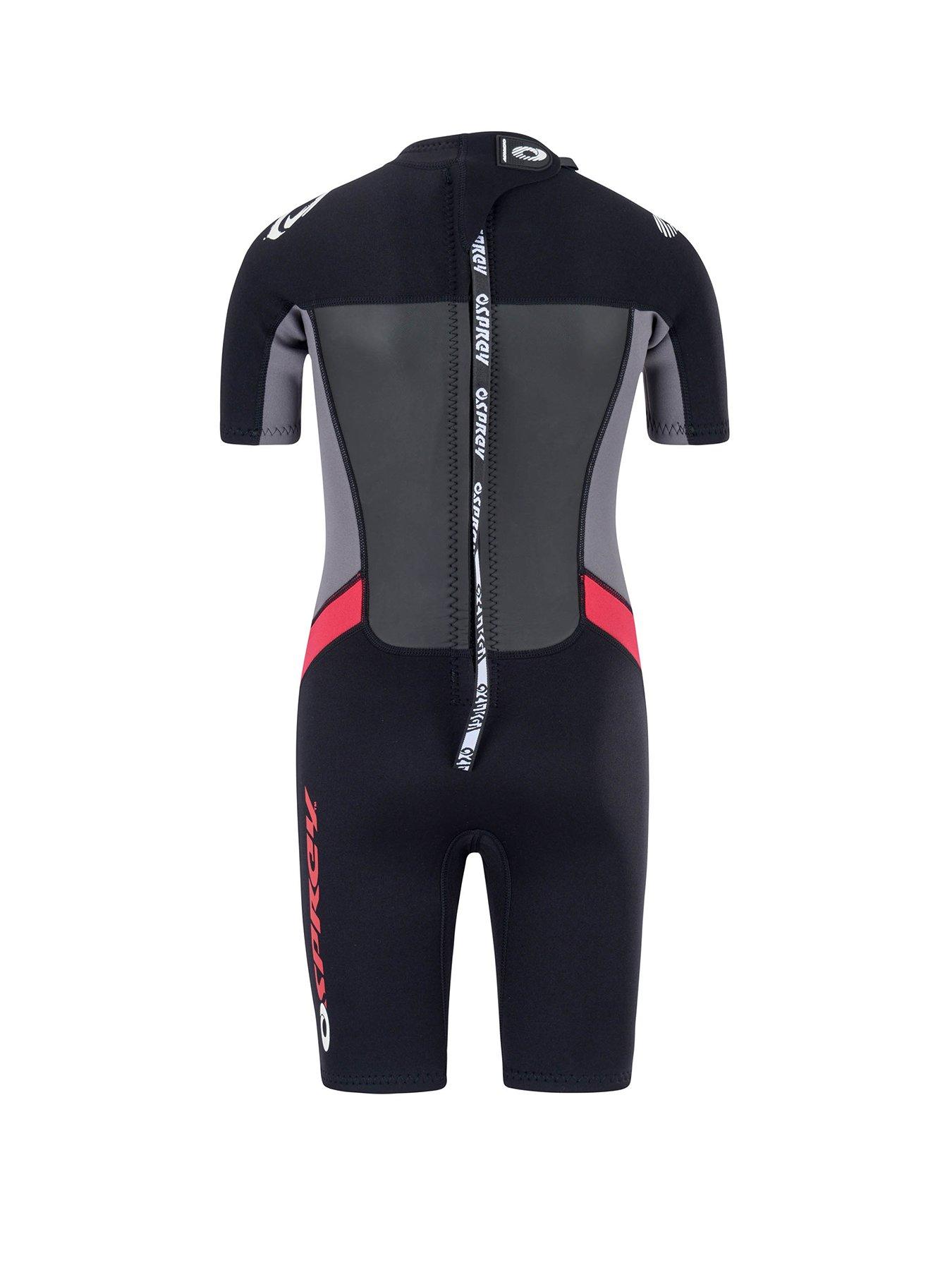 Image 2 of 6 of Osprey Origin Boys Shorty Wetsuit (Black/Red)