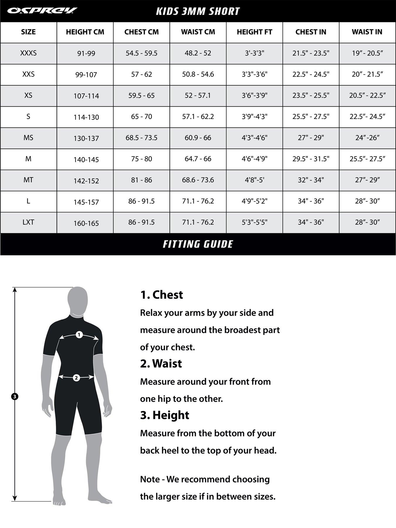Image 6 of 6 of Osprey Origin Boys Shorty Wetsuit (Black/Red)
