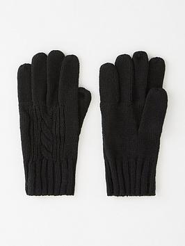 v-by-very-cable-knit-gloves-black