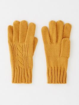 v-by-very-cable-knit-gloves-mustard
