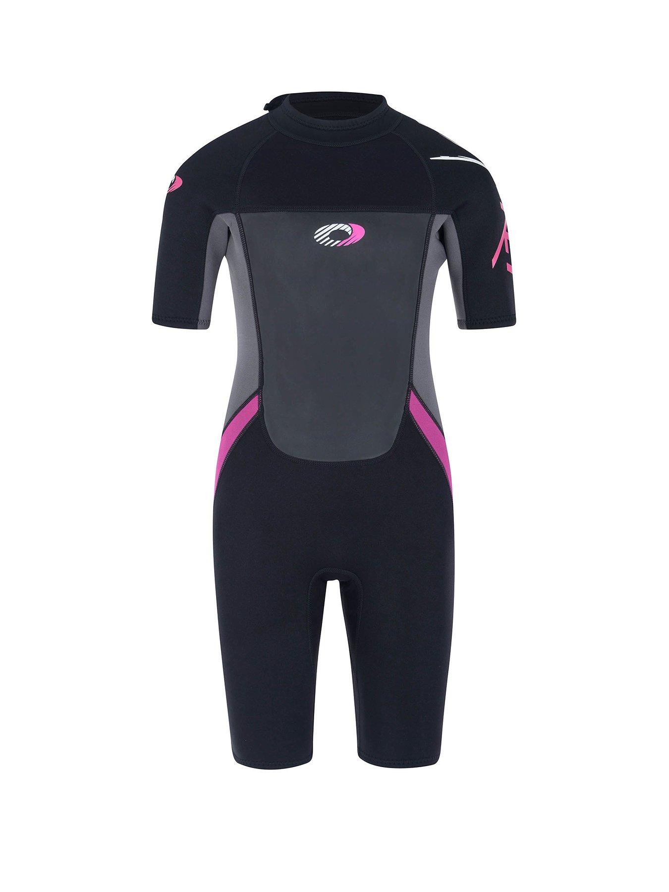 Osprey Origin Girls Shorty Wetsuit Black/Pink