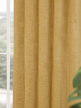 Product photograph of Canterbury Chenille Lined Eyelet Curtains from very.co.uk