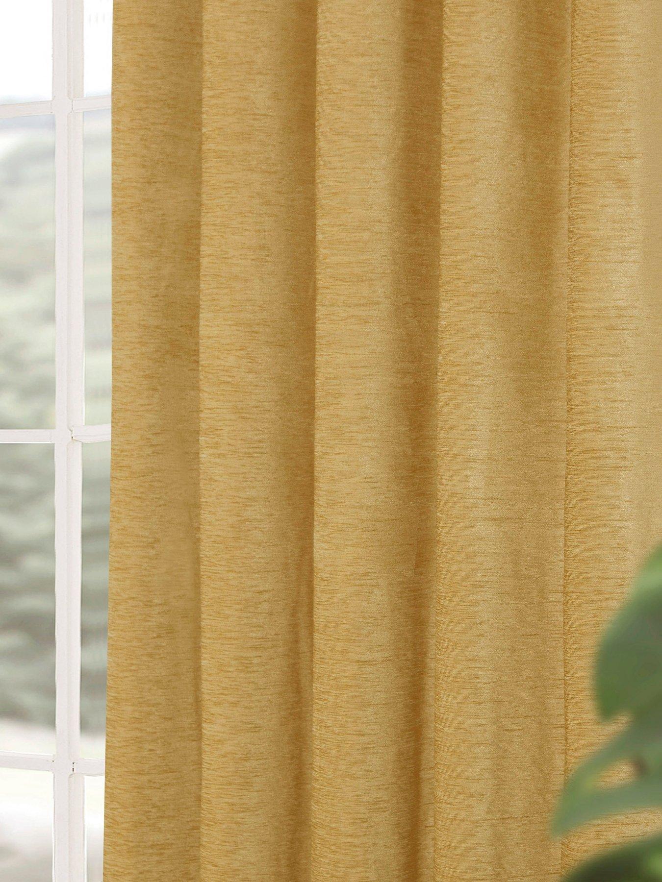 undefined Canterbury Chenille Lined Eyelet Curtains