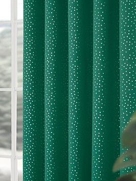 Product photograph of Dotty Blackout Eyelet Curtains from very.co.uk