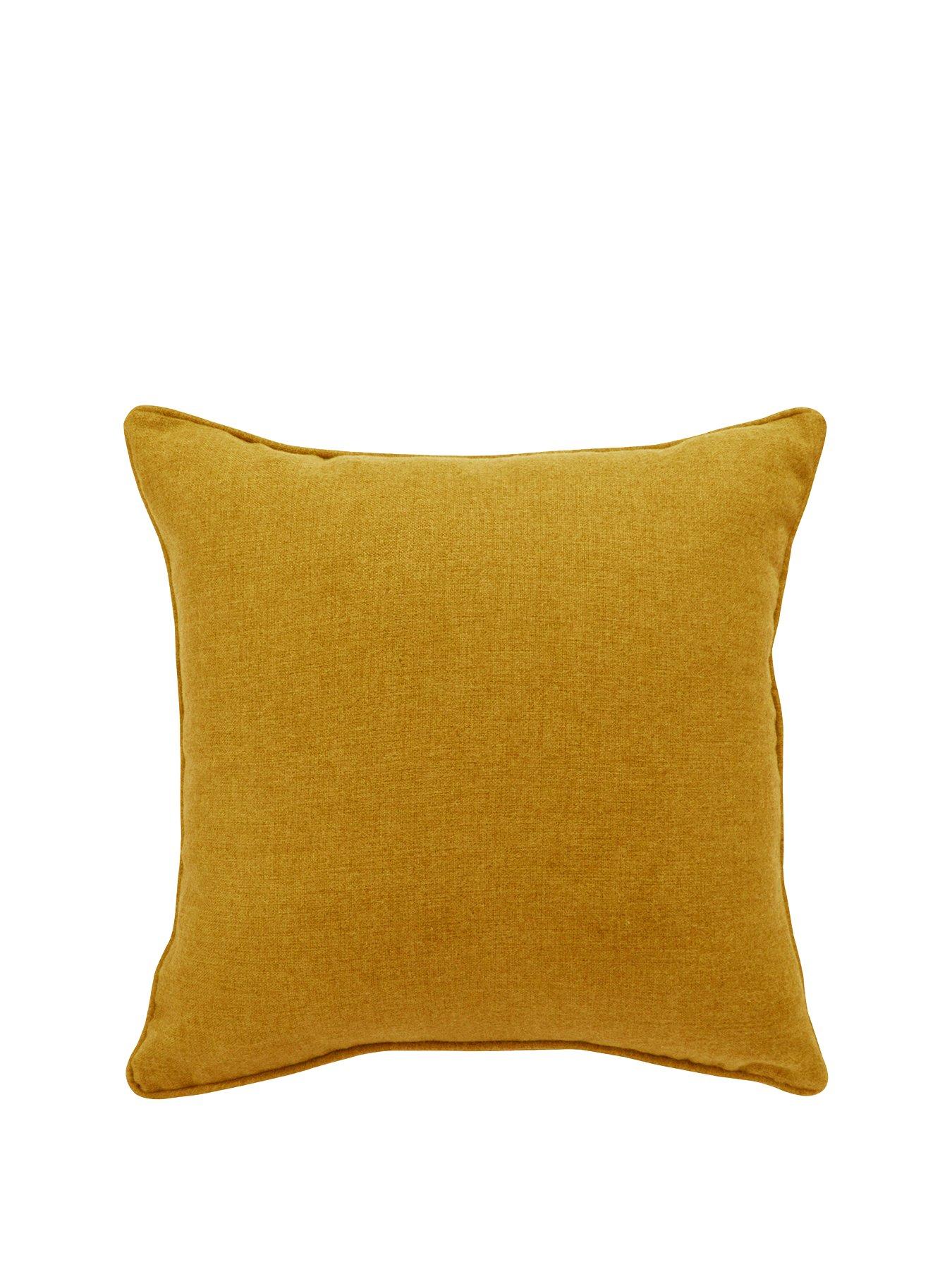 large yellow cushions