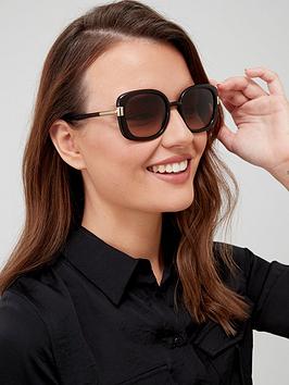 prada square sunglasses - brown
