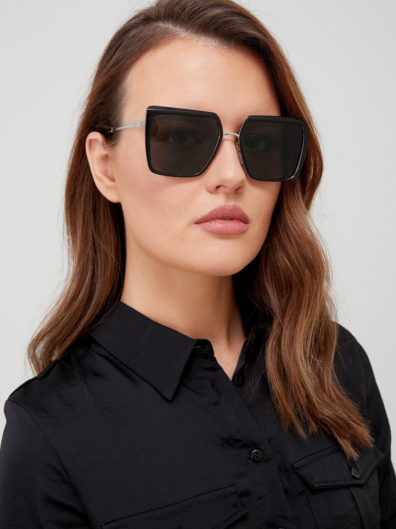 Women Square Sunglasses - Black