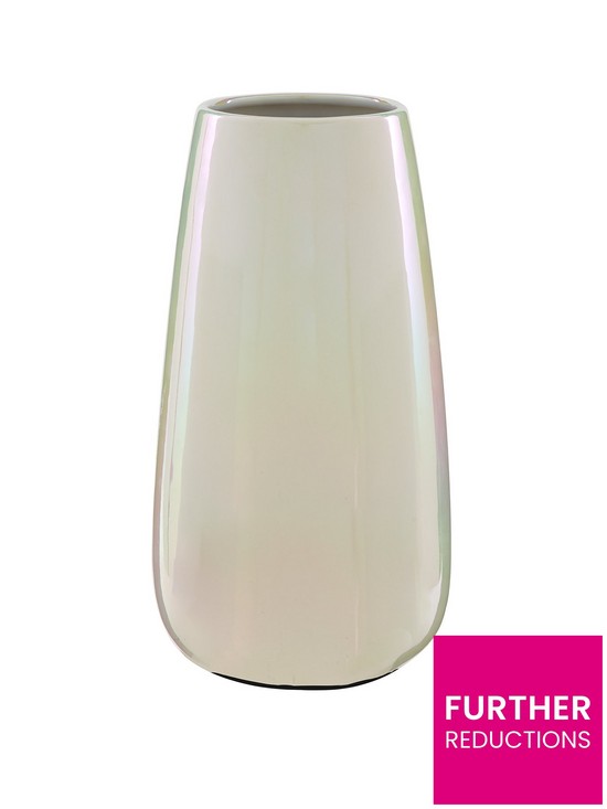 front image of pearlised-lustre-vase