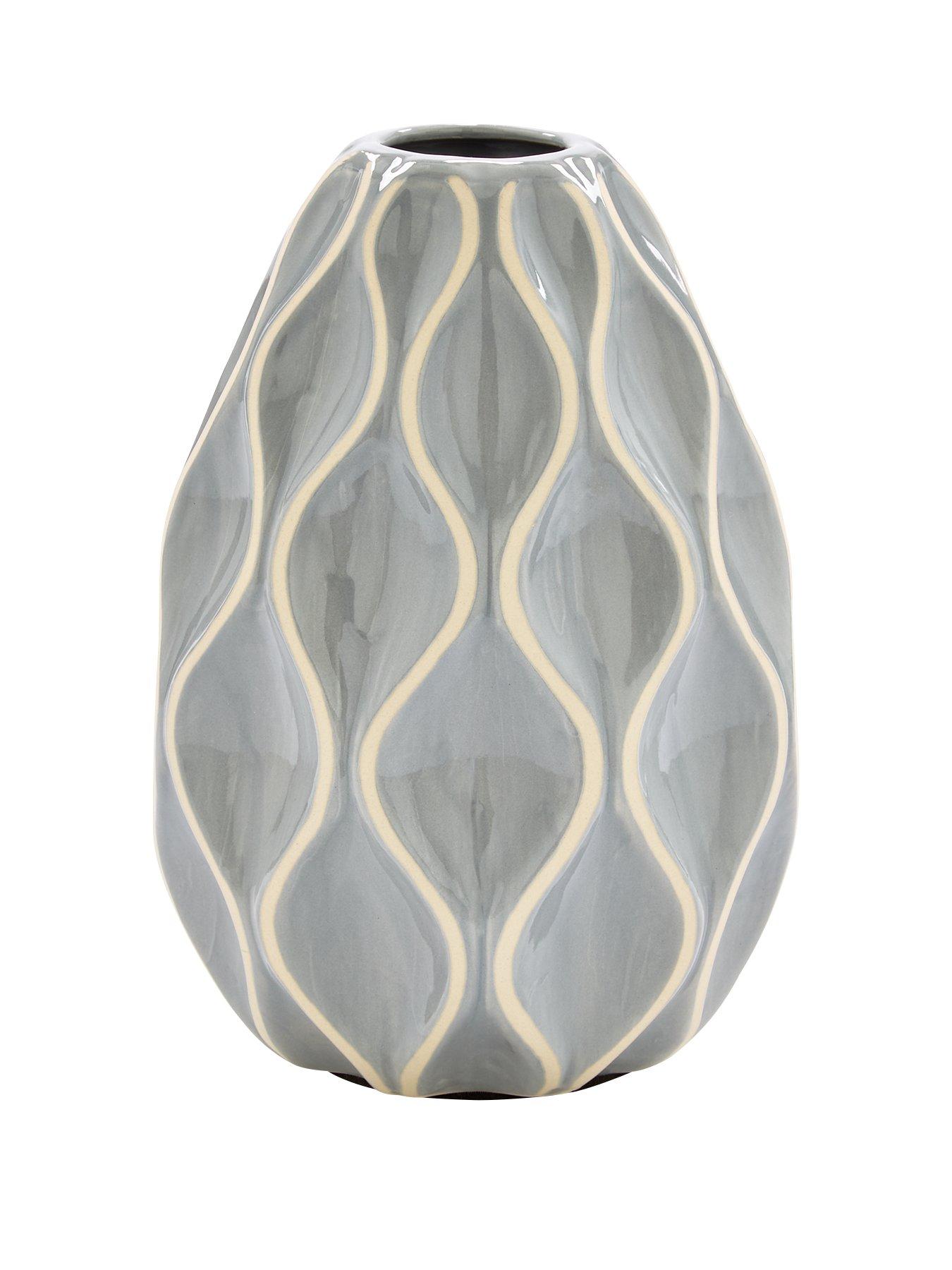 Product photograph of Nile Wave Vase from very.co.uk