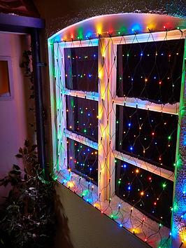 Product photograph of Very Home 160 Net Curtain Led Indoor Outdoor Christmas Lights from very.co.uk