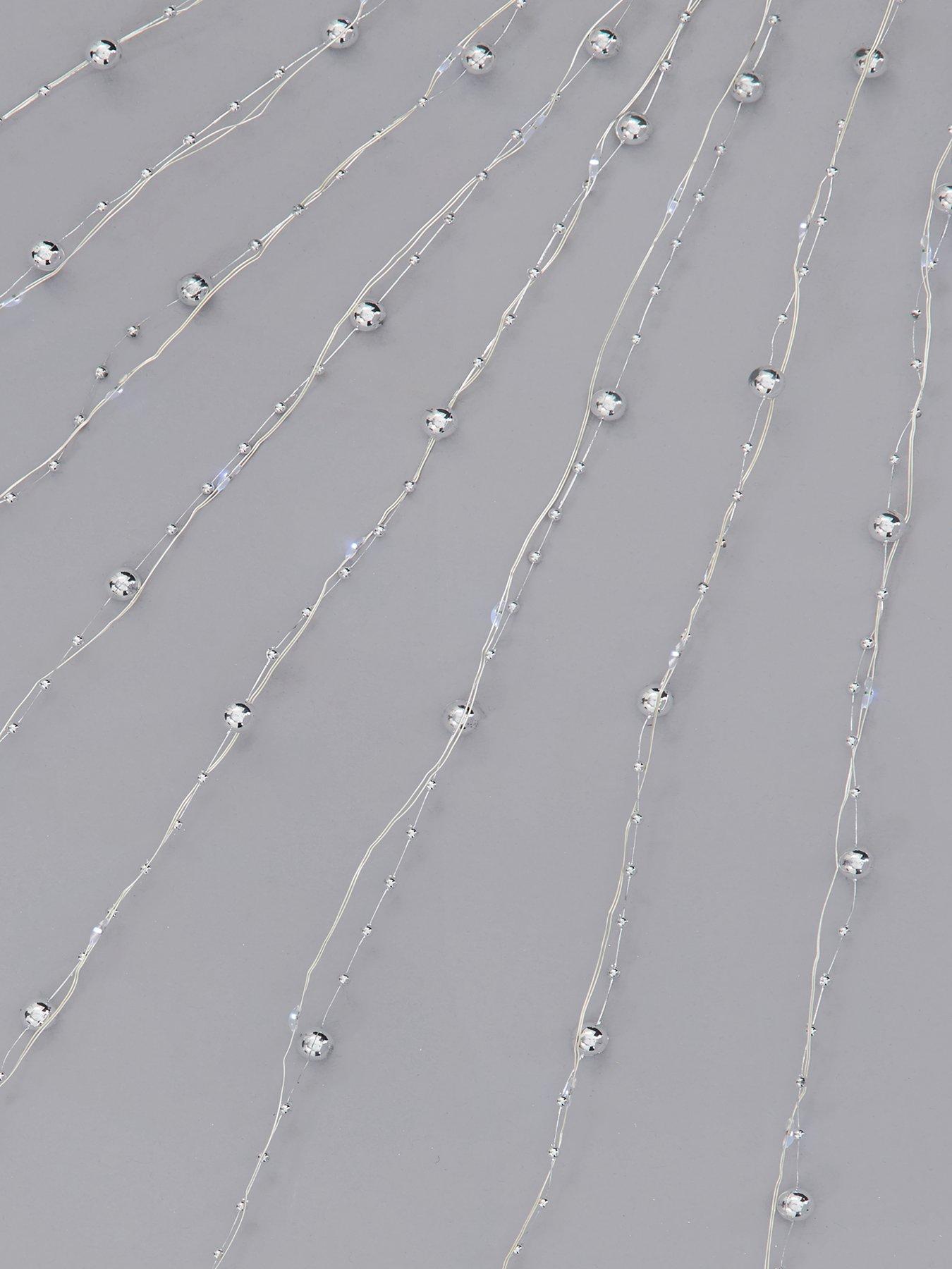 Very Home Silver Beaded Copper Horsetail Lights Very.co.uk