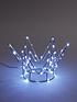  image of led-crown-christmas-tree-topper-light-silver