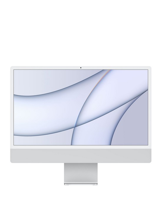 front image of apple-24-inch-imac-with-retina-45k-display-apple-m1chip-with-8-core-cpu-and-8-core-gpu-256gb-silver-m365-family