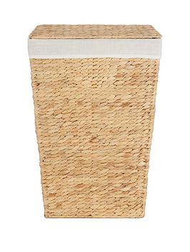 Product photograph of Very Home Water Hyacinth Rectangular Laundry Hamper from very.co.uk