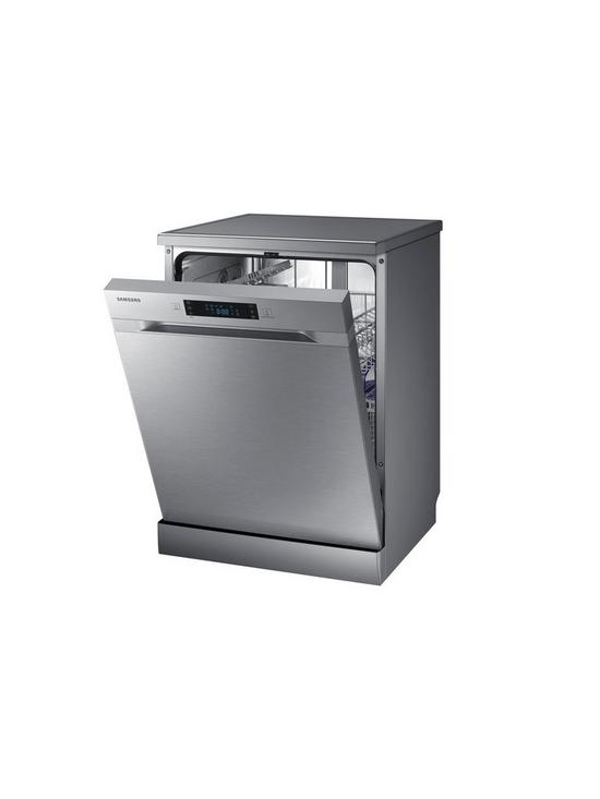 stillFront image of samsung-dw60m5050fseu-series-5-freestanding-full-size-dishwasher-13-place-settings-silver