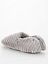  image of v-by-very-faux-fur-slipper-grey