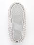  image of v-by-very-faux-fur-slipper-grey