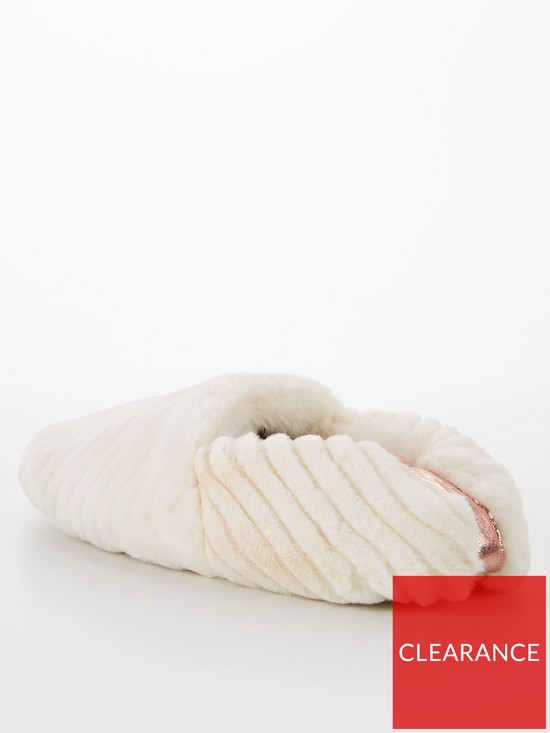 stillFront image of v-by-very-faux-fur-slipper-cream