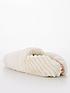  image of v-by-very-faux-fur-slipper-cream