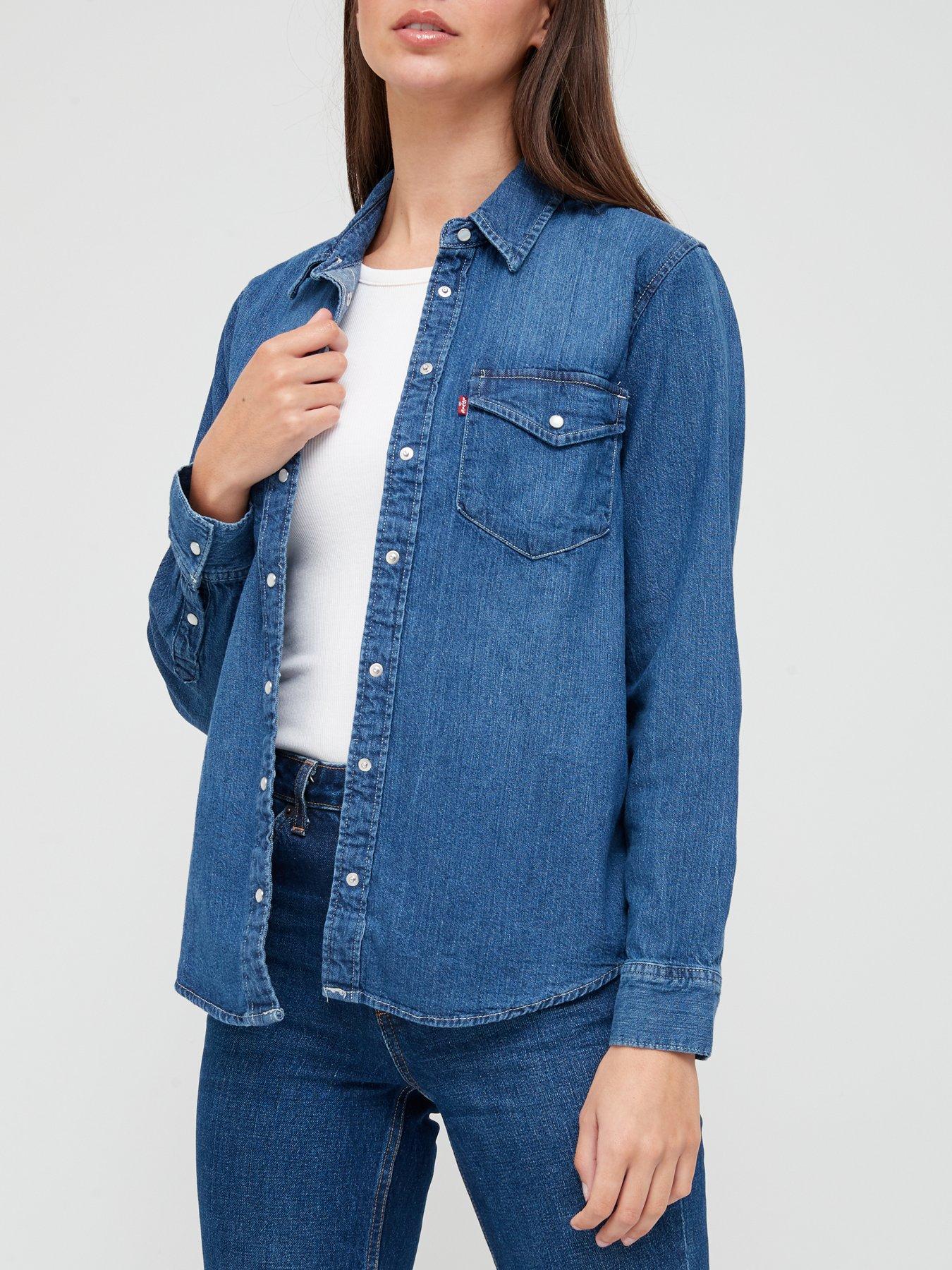 levis denim shirt womens