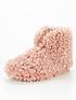  image of v-by-very-faux-fur-slipper-boot-pink