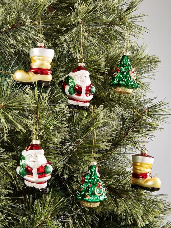 front image of set-ofnbsp6-traditional-character-christmasnbsptree-decorations