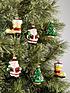  image of set-ofnbsp6-traditional-character-christmasnbsptree-decorations