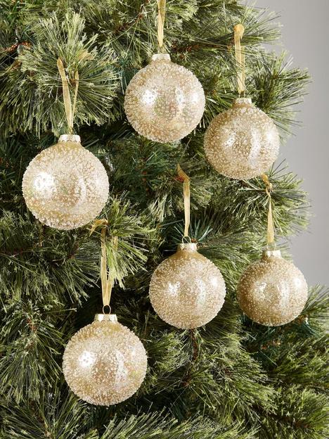 set-of-6-gold-glass-baubles