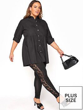 yours-yours-london-full-length-lace-panel-legging-black