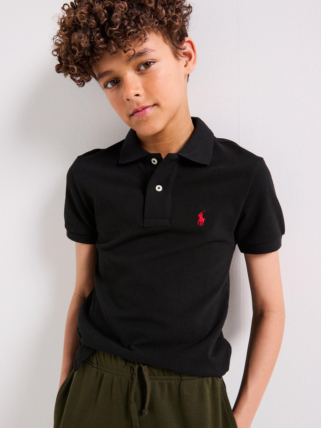 Polo Ralph Lauren Boys Classic Short Sleeve Polo - Black